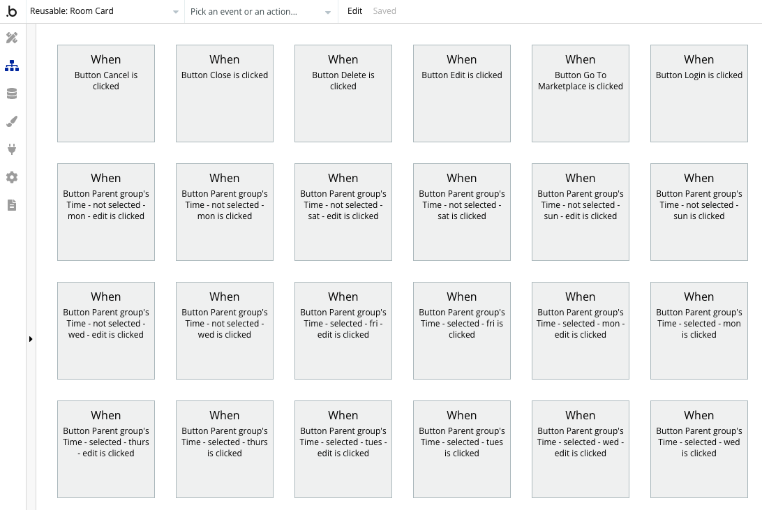 Backend logic for booking a space